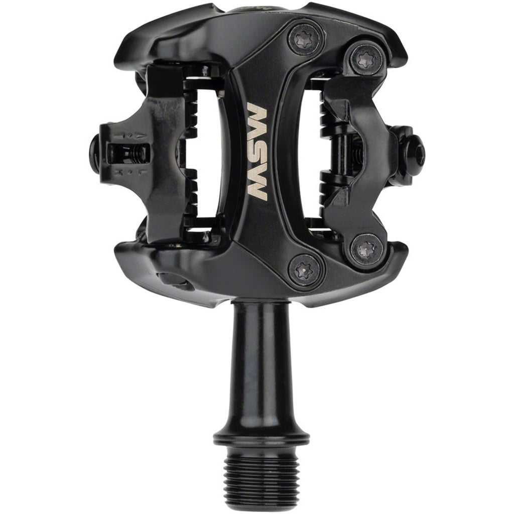 Flash II Pedals - Dual Sided Clipless, Aluminum, 9/16", Black