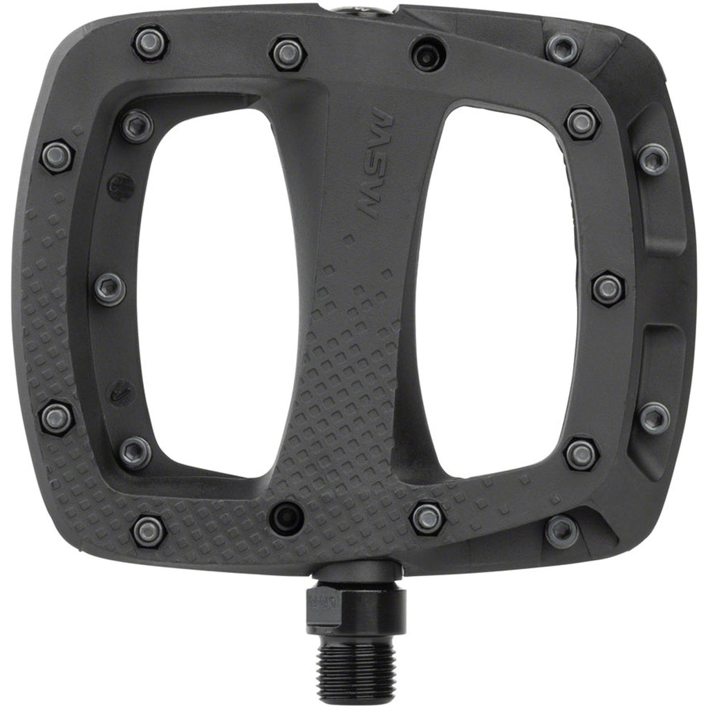 Thump Pedals with Replaceable Pins - Platform, Composite, 9/16", Black