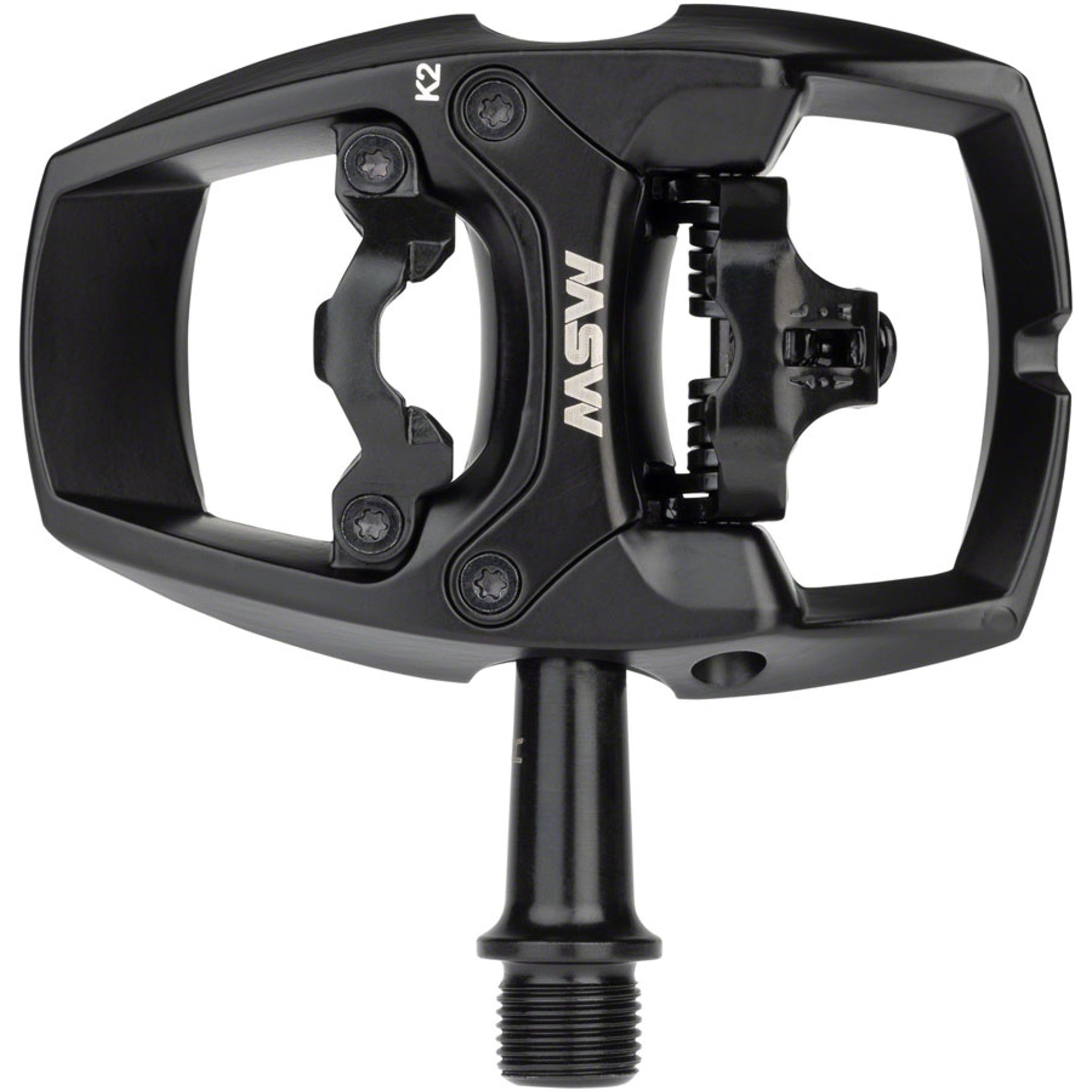 Flip II Pedals - Single Side Clipless with Platform, Aluminum, 9/16", Black