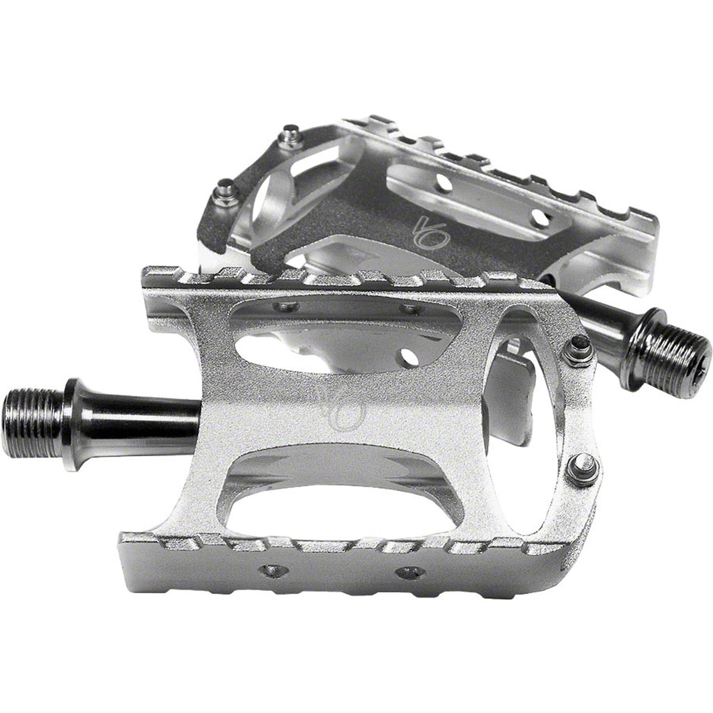 Velo Orange Touring Pedals - Platform, Aluminum, 9/16", Silver