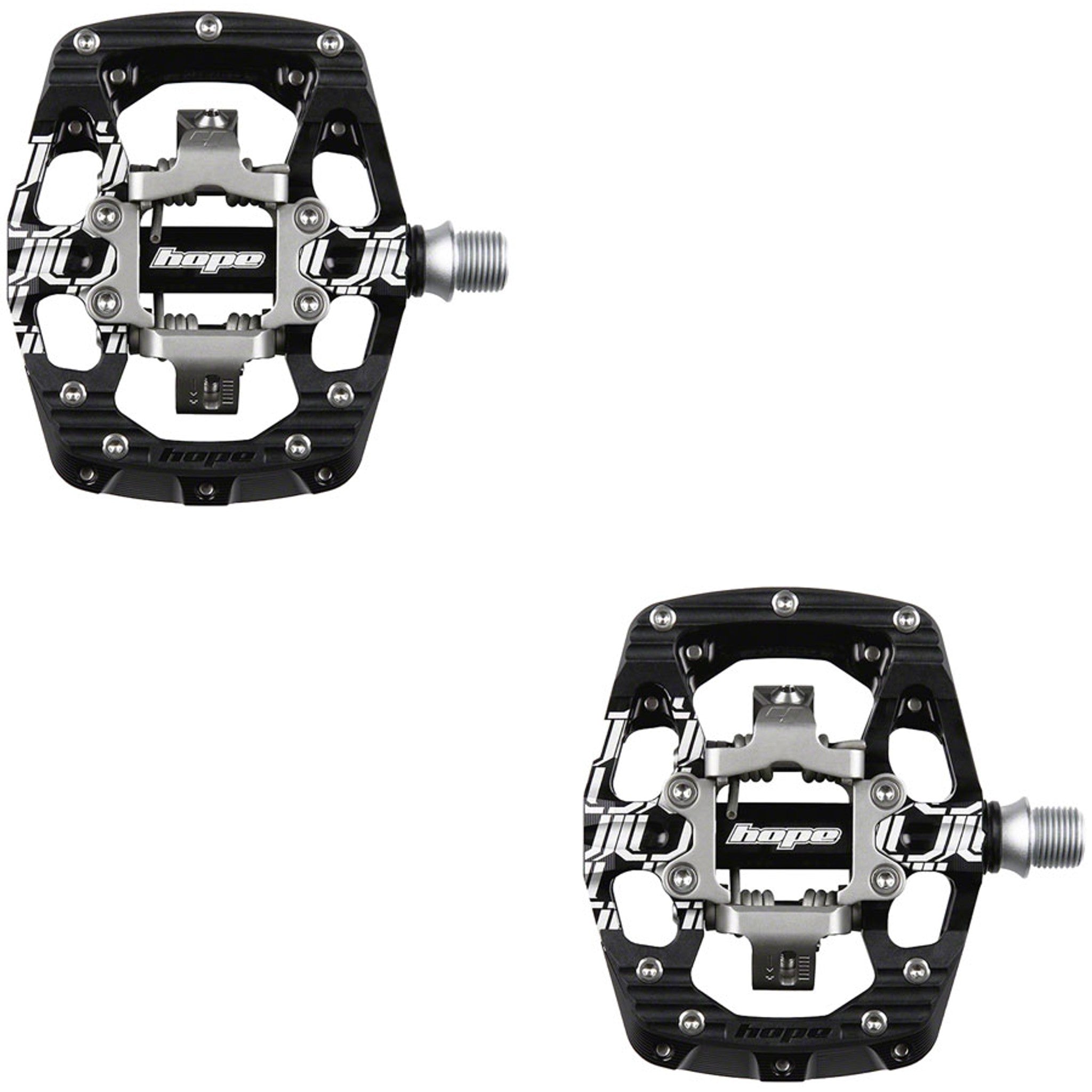 Union GC Pedals - Dual Sided Clipless with Platform, 9/16", Black