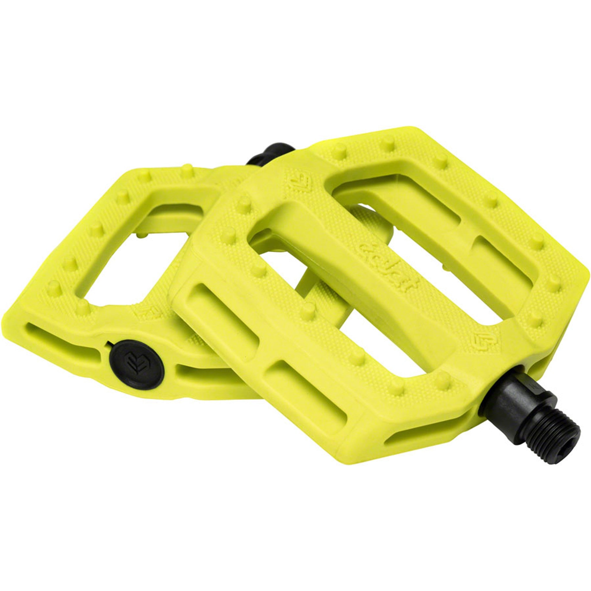 Slash Pedals - Platform, Composite, 9/16", Neon Yellow