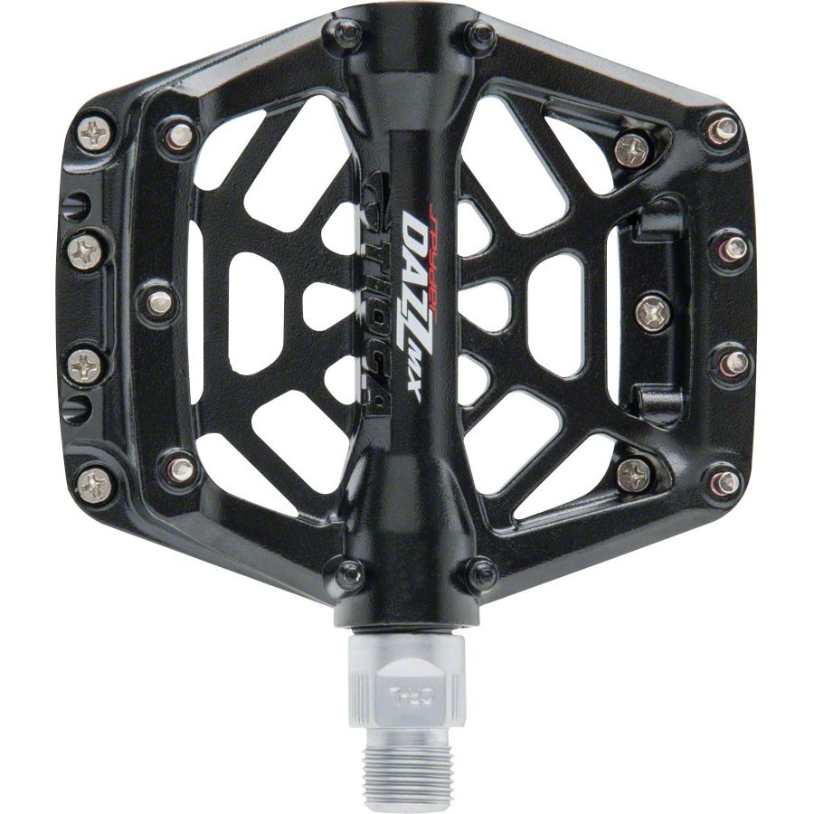 DAZZ MX Pedals - Platform, Aluminum, 9/16", Black