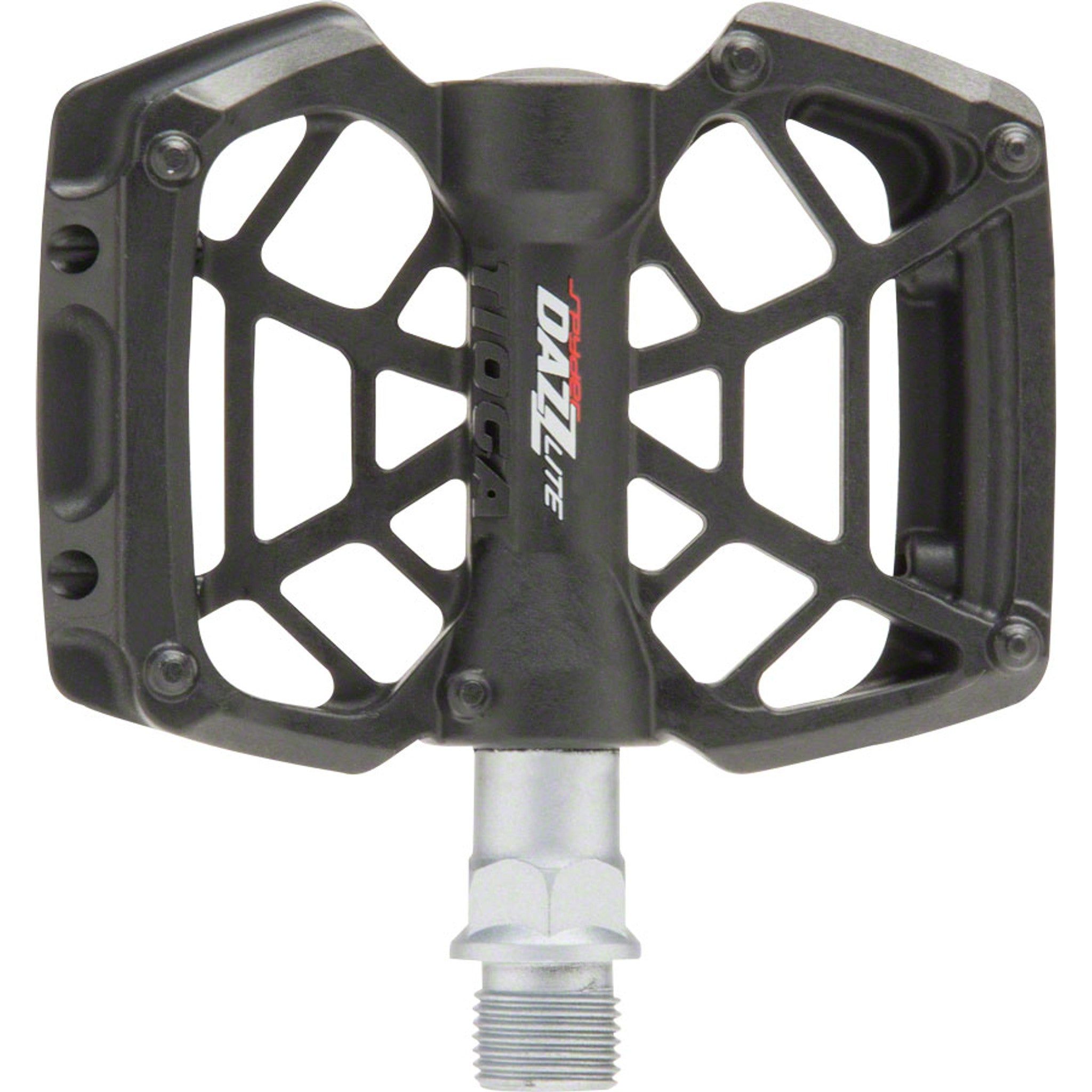 Tioga DAZZ Lite Pedals - Platform, Plastic, 9/16", Black