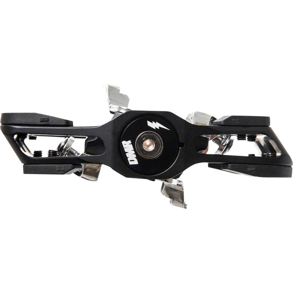 V-Twin Pedals - Dual Sided Clipless with Platform, Aluminum, 9/16", Black