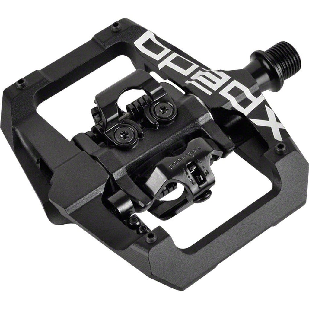 GFX Pedals - Dual Sided Clipless with Platform, Aluminum, 9/16", Black