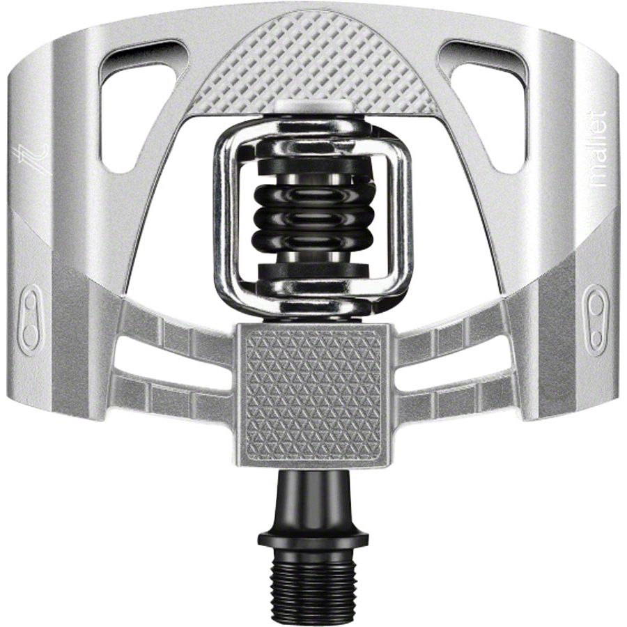 Mallet 2 Pedals - Dual Sided Clipless with Platform, Aluminum, 9/16", Raw/Silver/Black