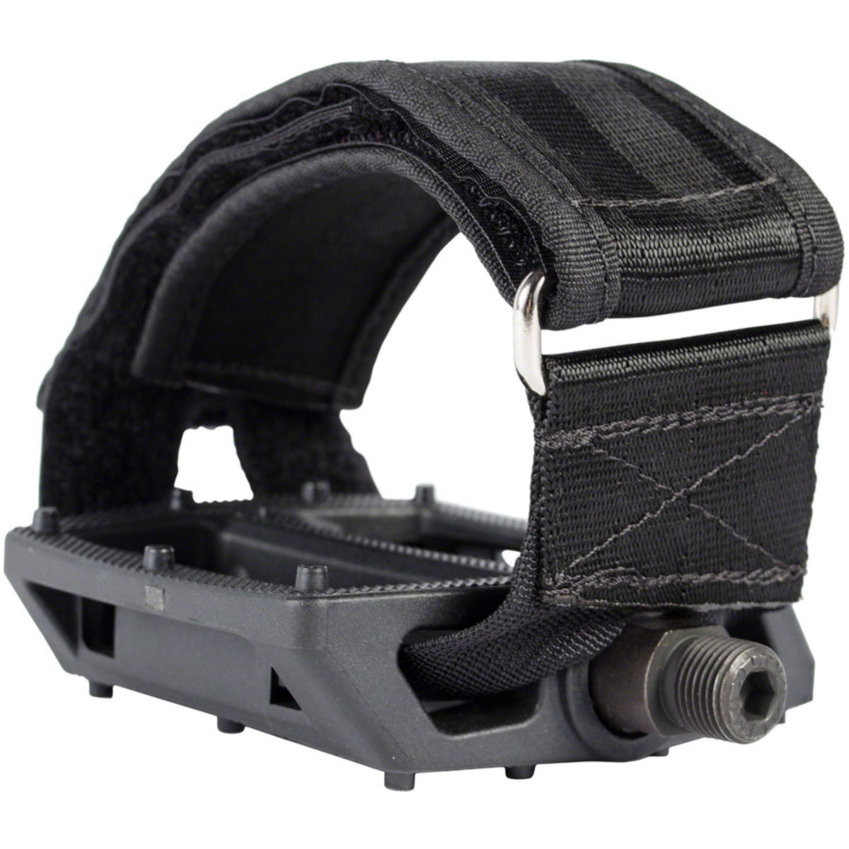 Fyxation Gates Pedal and Strap Kit - Platform, Nylon, 9/16", Black