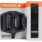 Fyxation Gates Pedal and Strap Kit - Platform, Nylon, 9/16", Black
