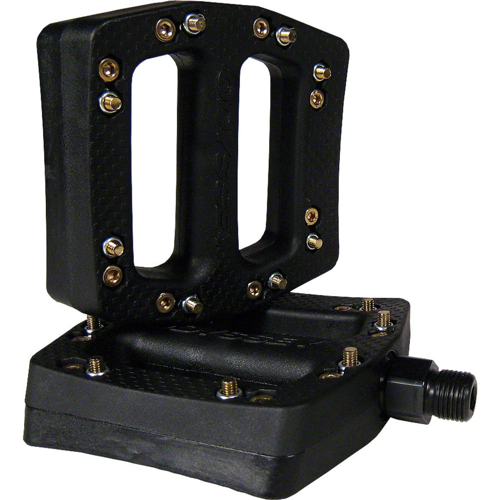 JC PC Pedals - Platform, Composity/Plastic, 9/16", Black