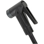 Joeblow Urban Ex Floor Pump - Steel Barrel / Plastic Base,  3.5" Base Mount Gauge, 120 Psi /8 Bar, Smarthead, Black/Sand