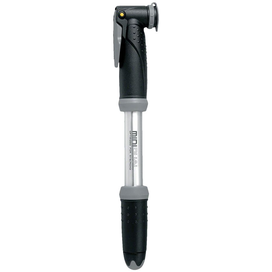 Mini Dual Mini Pump - 140psi, Silver/Black