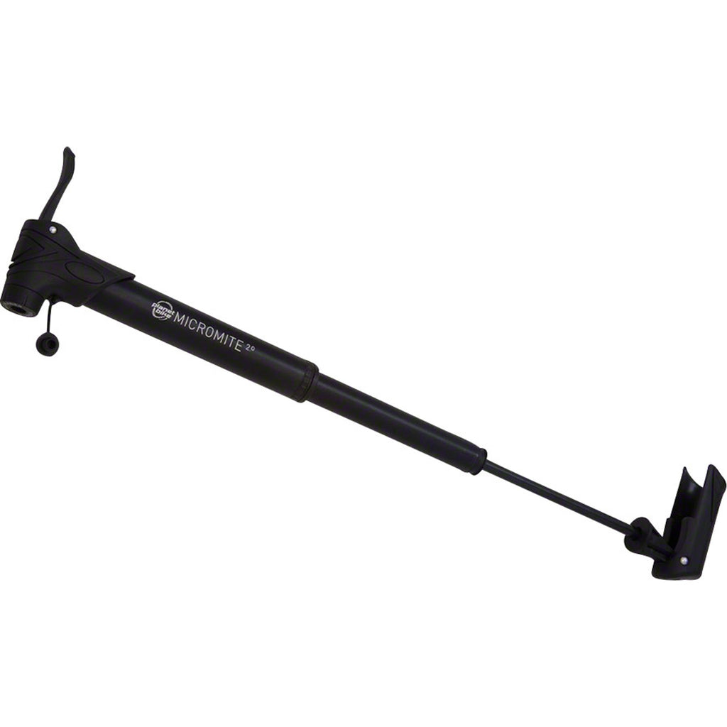 Micro Mite II Dual Stage Mini Frame Pump: Presta/Schrader, Black