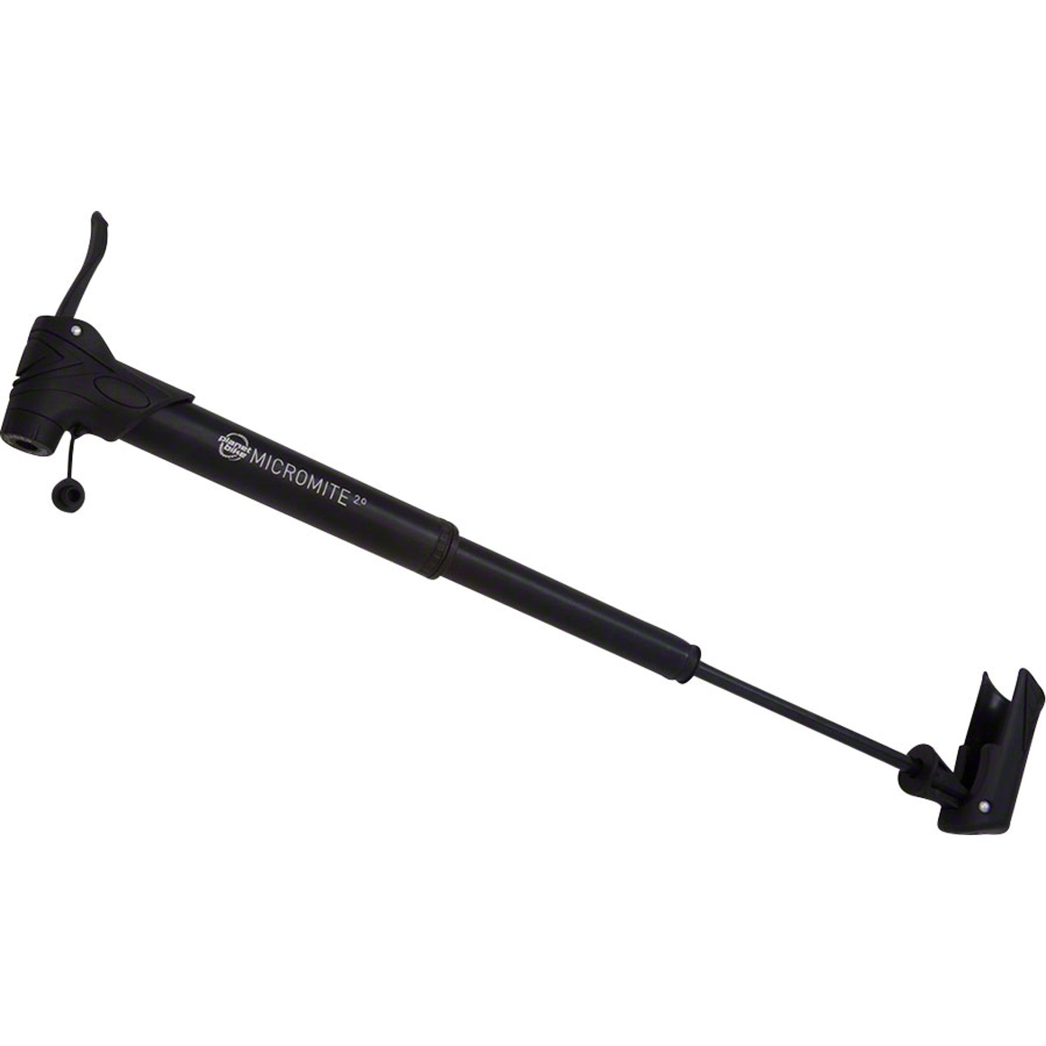 Micro Mite II Dual Stage Mini Frame Pump: Presta/Schrader, Black