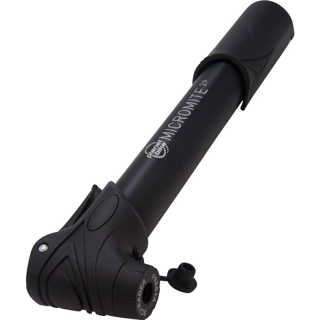 Micro Mite II Dual Stage Mini Frame Pump: Presta/Schrader, Black