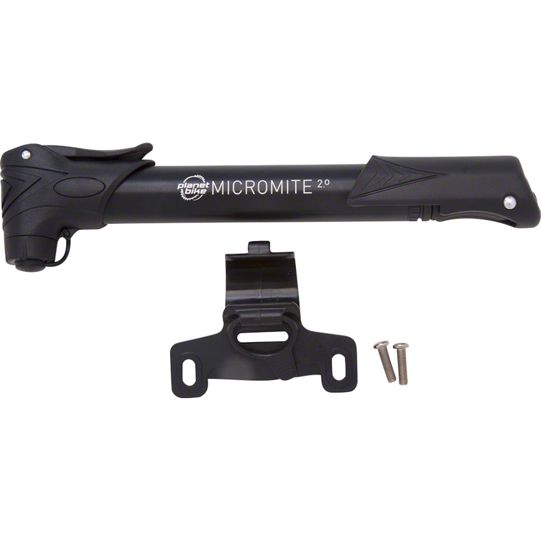 Micro Mite II Dual Stage Mini Frame Pump: Presta/Schrader, Black