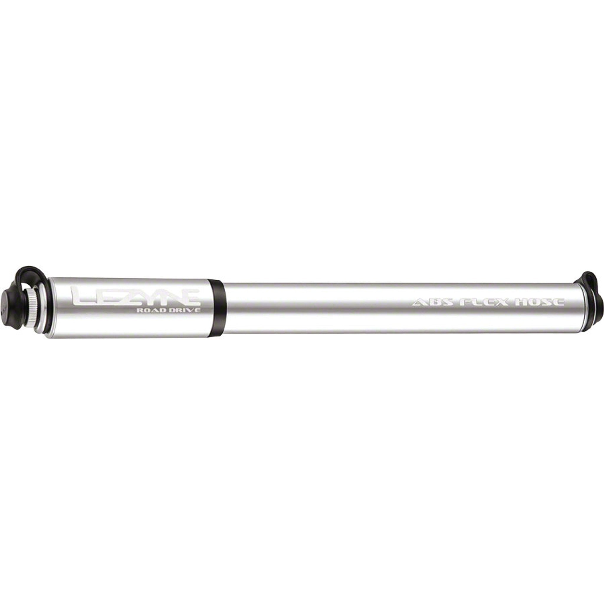 ABS Road Drive Frame Pump with Bracket, Medium, Presta Valve Only: Silver