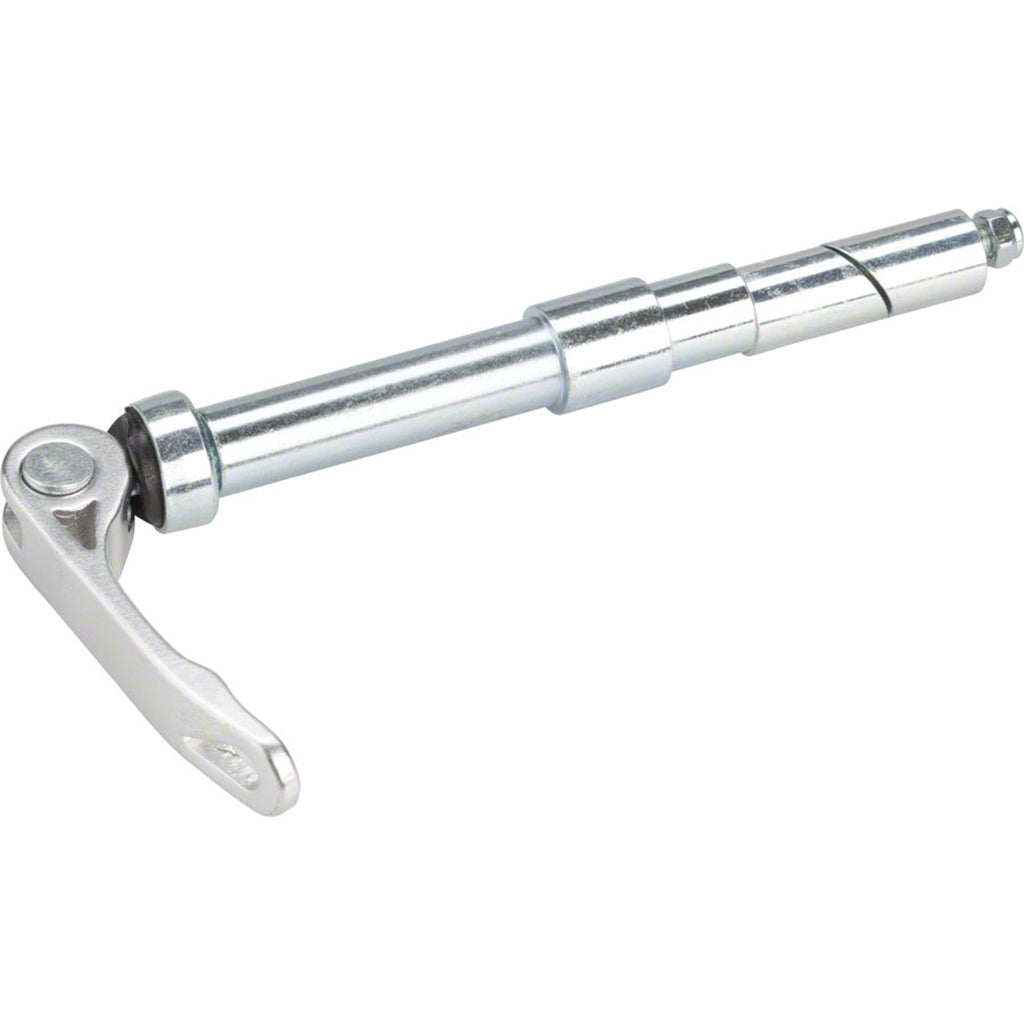 Trailer Replacement Parts - Tow Bar Assembly for Double Child Trailers with Quick Receiver - Flat Dust Cap for Push Button Wheels
