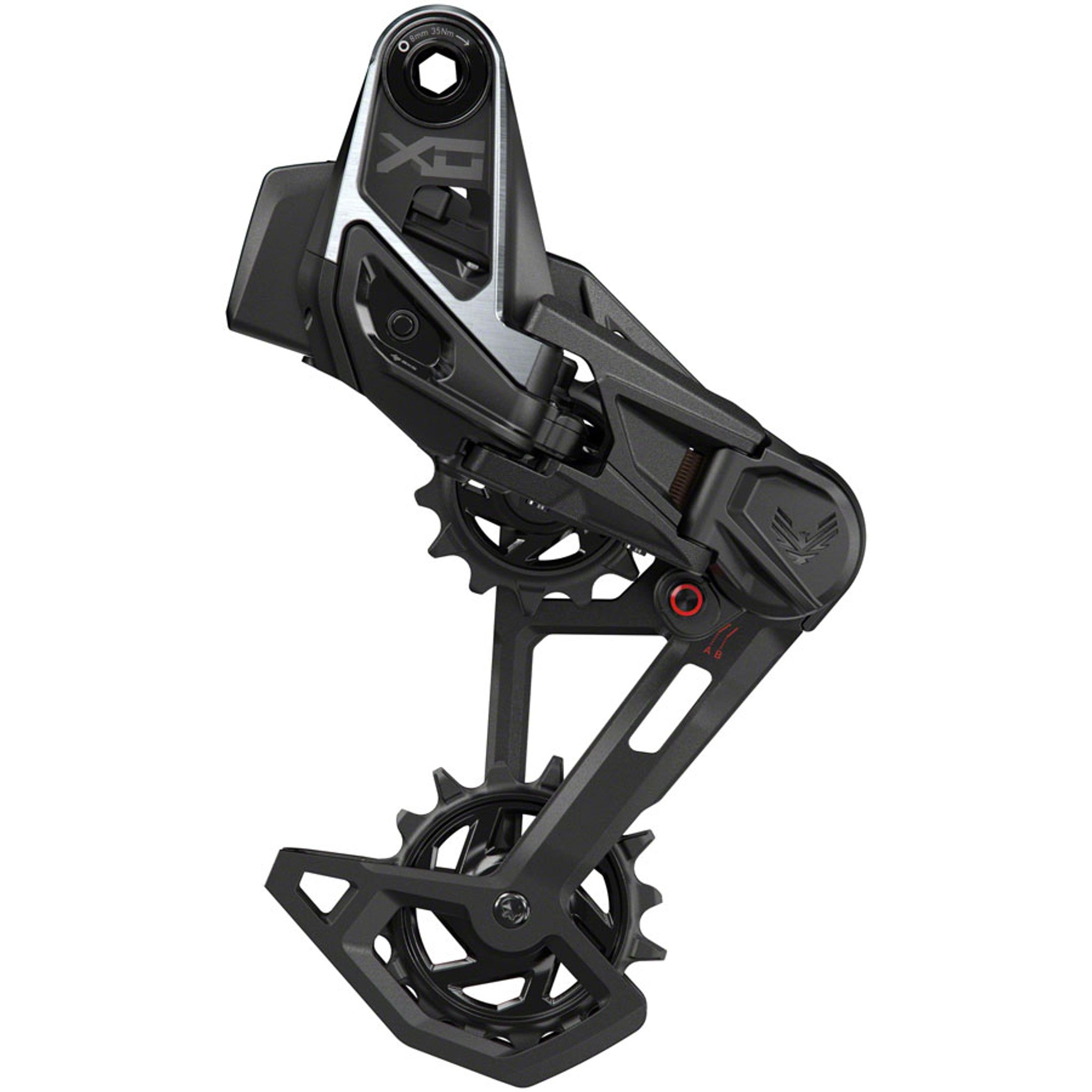 X0 Eagle T-Type AXS Rear Derailleur - 12-Speed, 52t Max, (Battery Not Included), UDH Hangerless, Aluminum Cage, Black/Silver