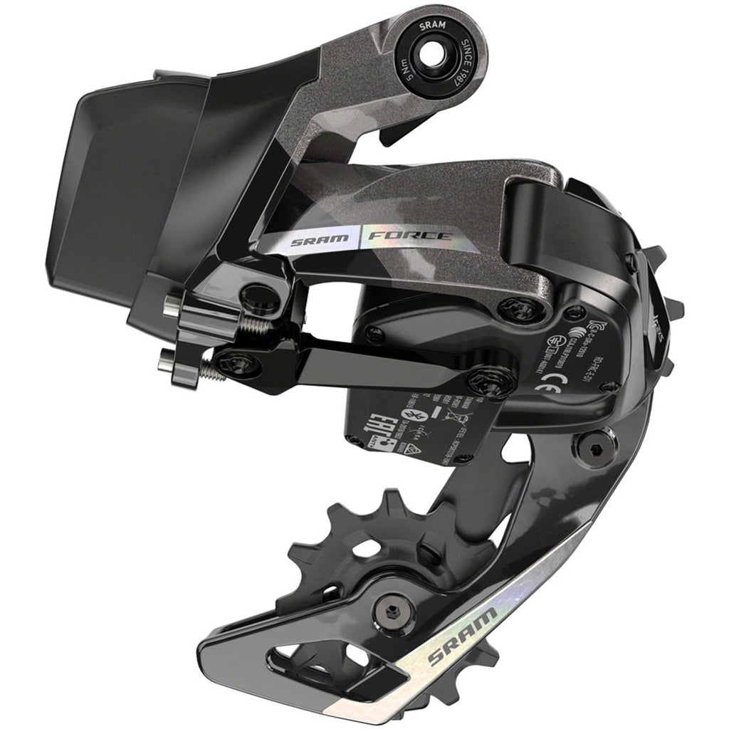 Force AXS eTap Rear Derailleur - 12-Speed, Medium Cage, 36t Max, (Battery Not Included), Iridescent Gray, D2