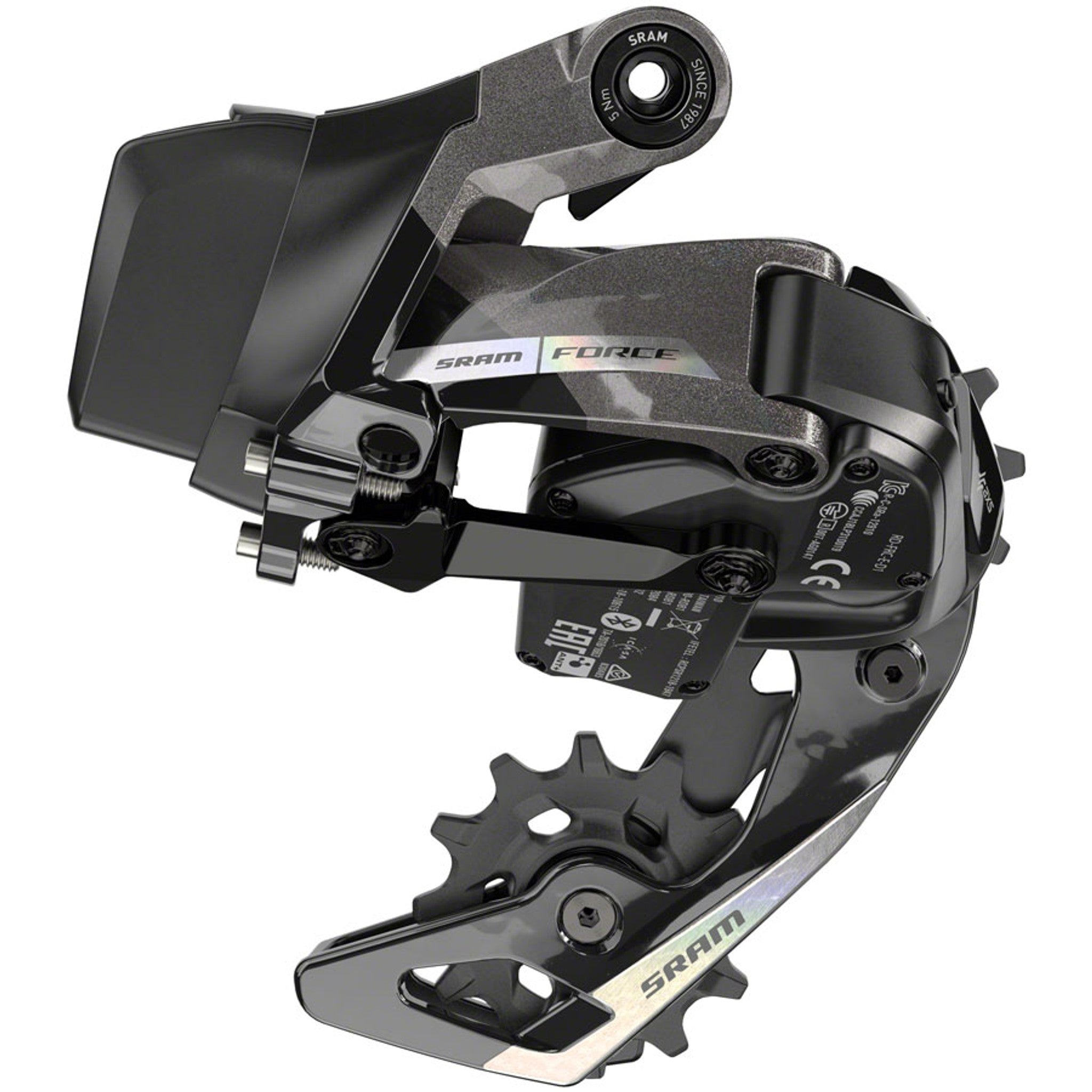 Force AXS eTap Rear Derailleur - 12-Speed, Medium Cage, 36t Max, (Battery Not Included), Iridescent Gray, D2