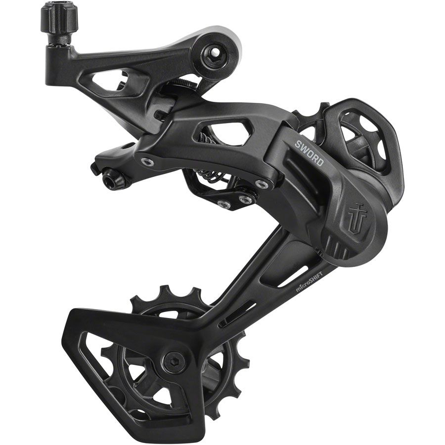 Sword Black Rear Derailleur - 9-Speed, Long Cage, Compatible with Sword Black 2x, Black