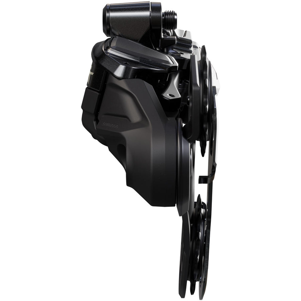 Deore XT RD-M8250-GS Di2 Wireless Rear Derailleur - 12-Speed, Medium Cage, Shadow ES, Black/Gray