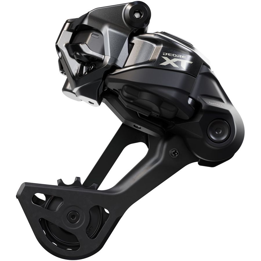 Deore XT RD-M8250-SGS Di2 Wireless Rear Derailleur - 12-Speed, Long Cage, Shadow ES, Black/Gray
