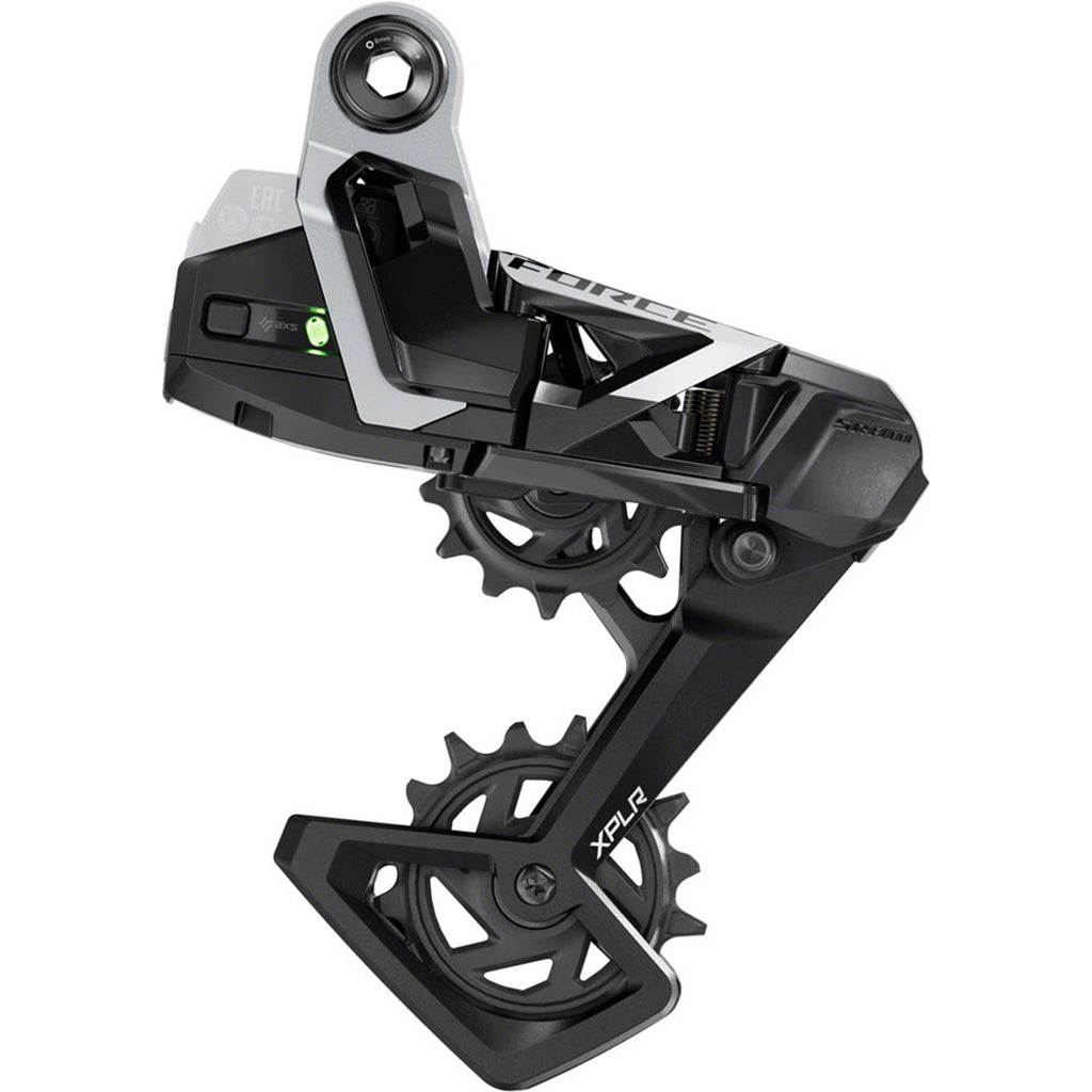 SRAM Force XPLR AXS Rear Derailleur - For Force XPLR 1x, 13-Speed, 46t Max, UDH Hangerless, (Battery Not Included), Black/Silver, E1