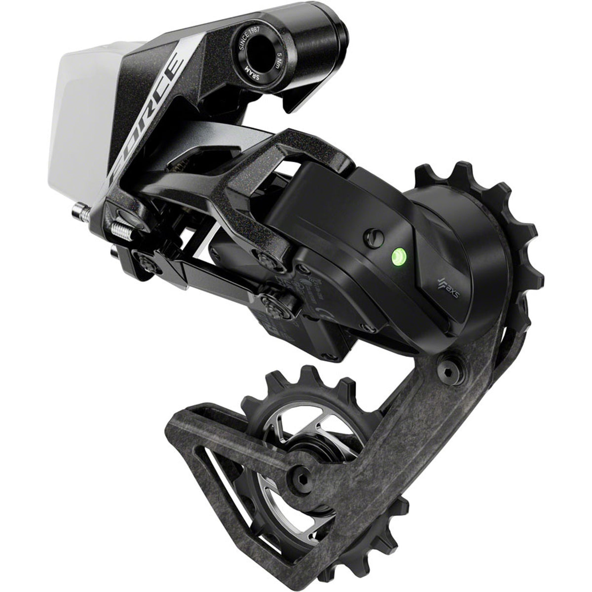 Force AXS Rear Derailleur - 12-Speed, 36t Max, (Battery Not Included), Carbon Cage, Black, E1