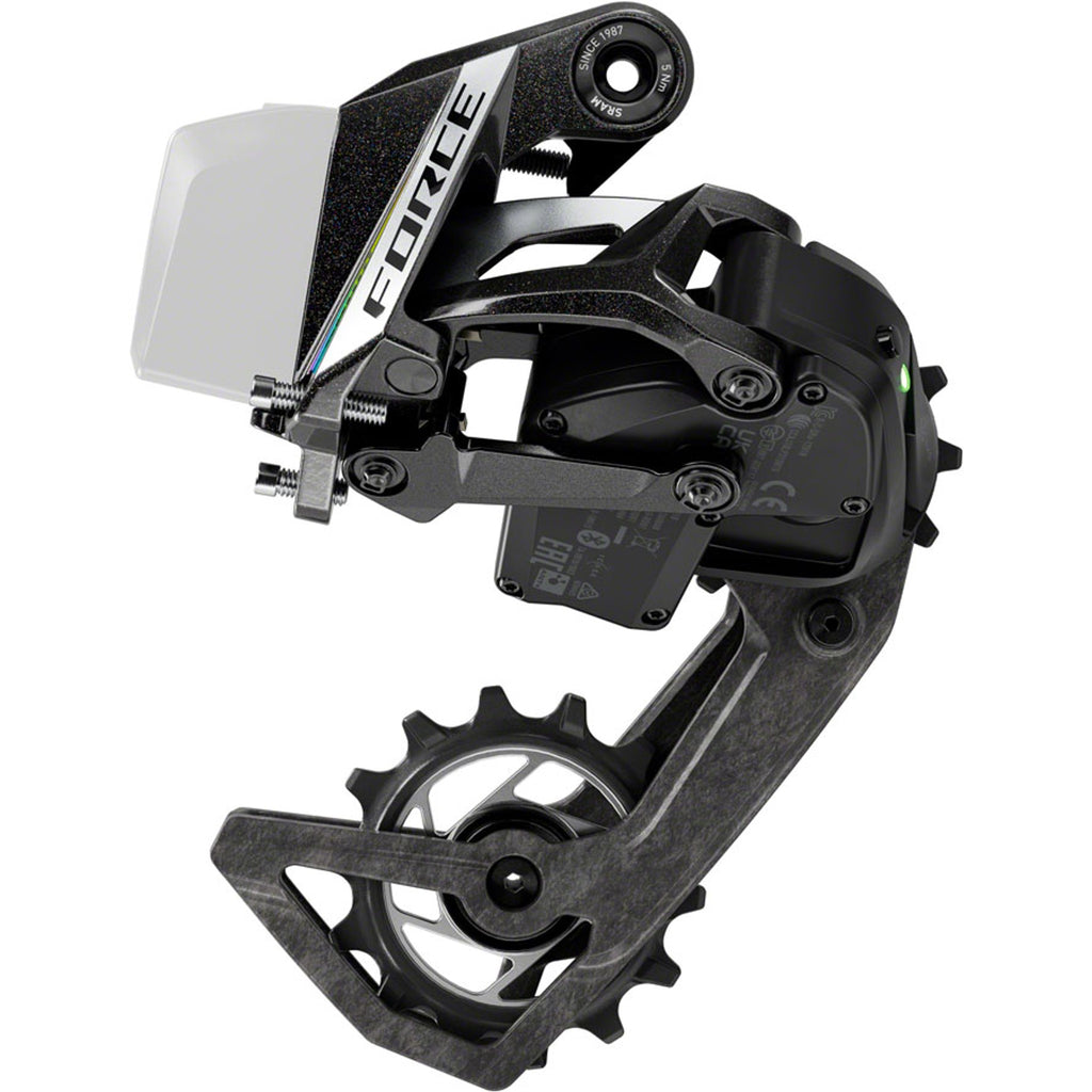 SRAM Force AXS Rear Derailleur - 12-Speed, 36t Max, (Battery Not Included), Carbon Cage, Black, E1