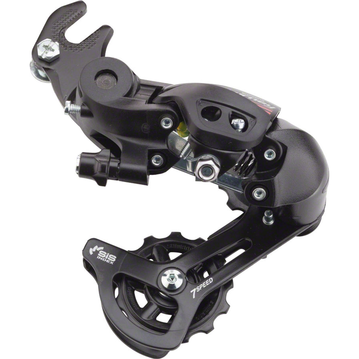 Tourney RD-A070 Rear Derailleur - 7 Speed - Short Cage - Black