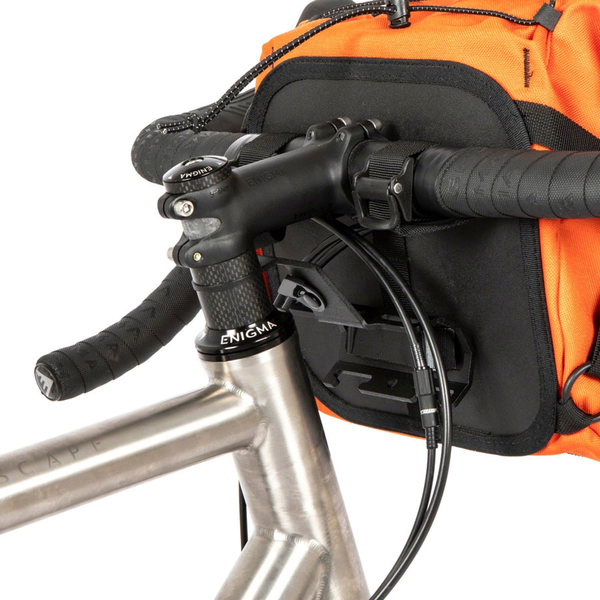 Bumper Bar Bag/Accessory Mount - Fits 1-1/8" Threadless Steerer Tubes, Black