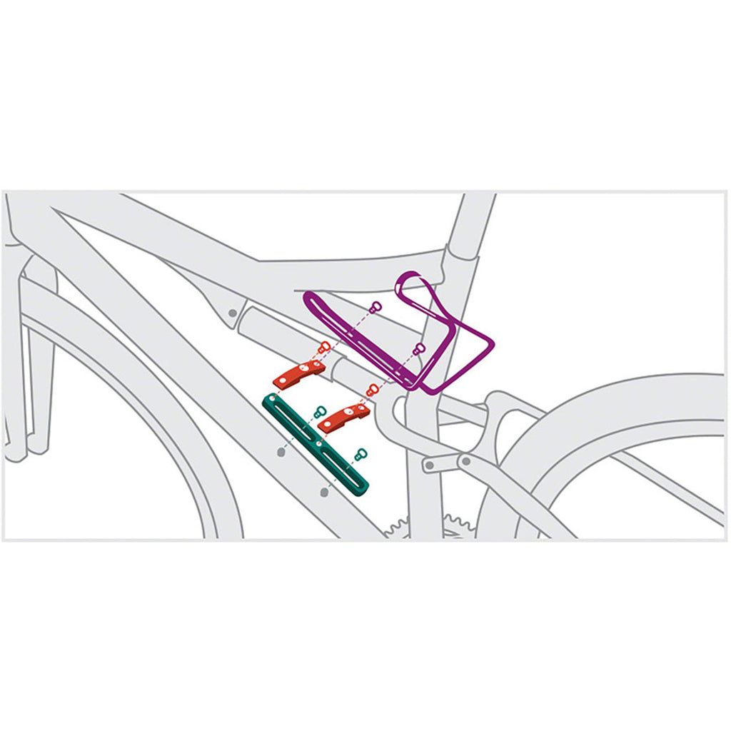 B-RAD Double Bottle Cage Adaptor