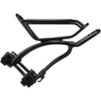 TetraRack R2 Rear Rack for Gravel/Road- Seatstay Strap Mount, QuickTrack Compatible, Black