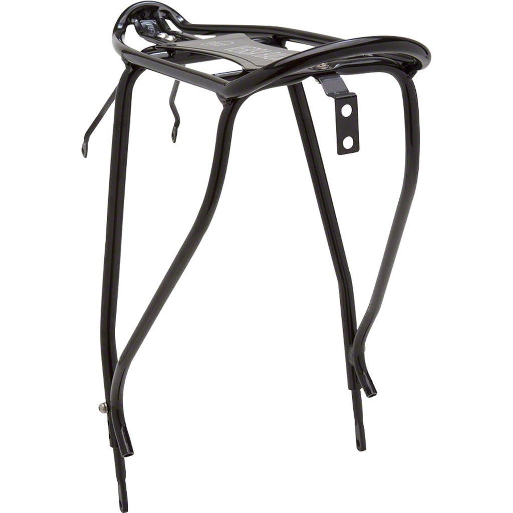 Versa Disc Brake Compatible Rear Rack: Black. Fits up to 29" wheels
