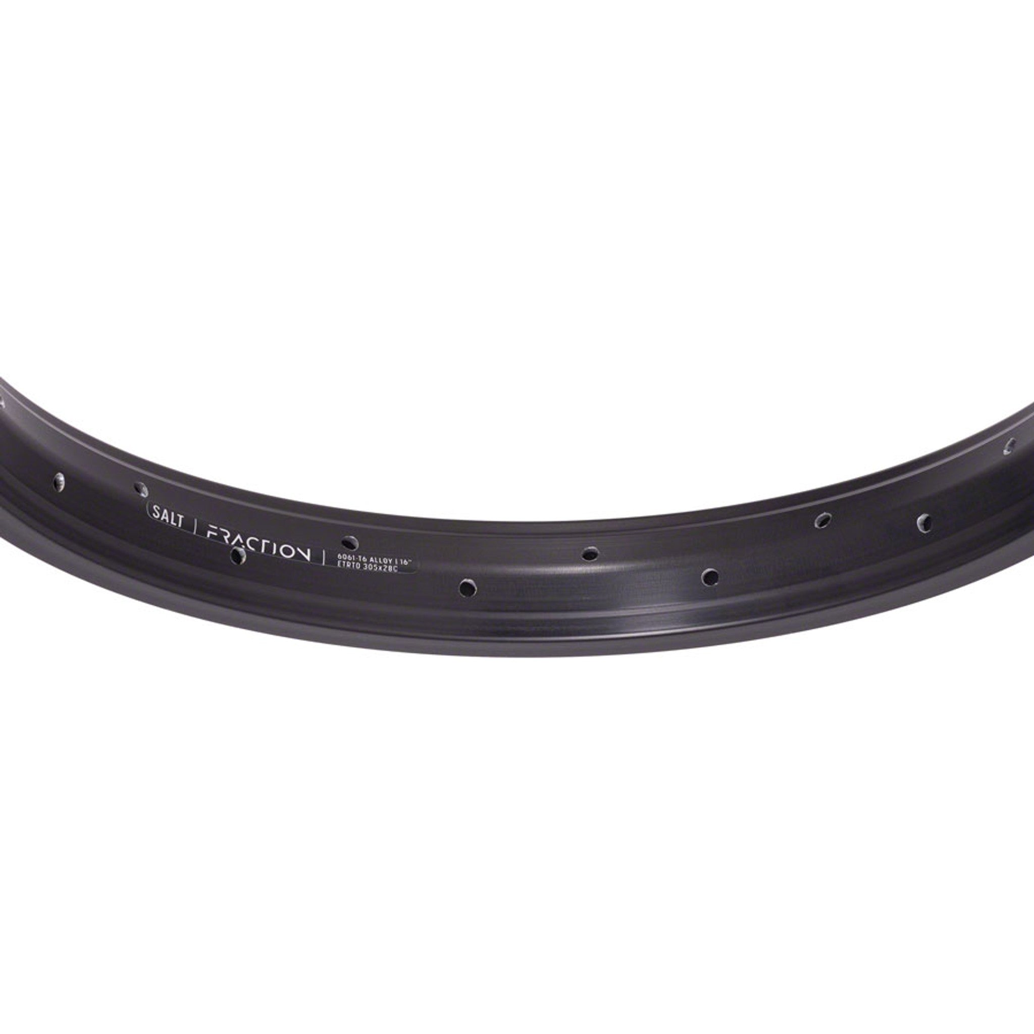 Fraction Rim - 16", Includes Rim Tape, Black
