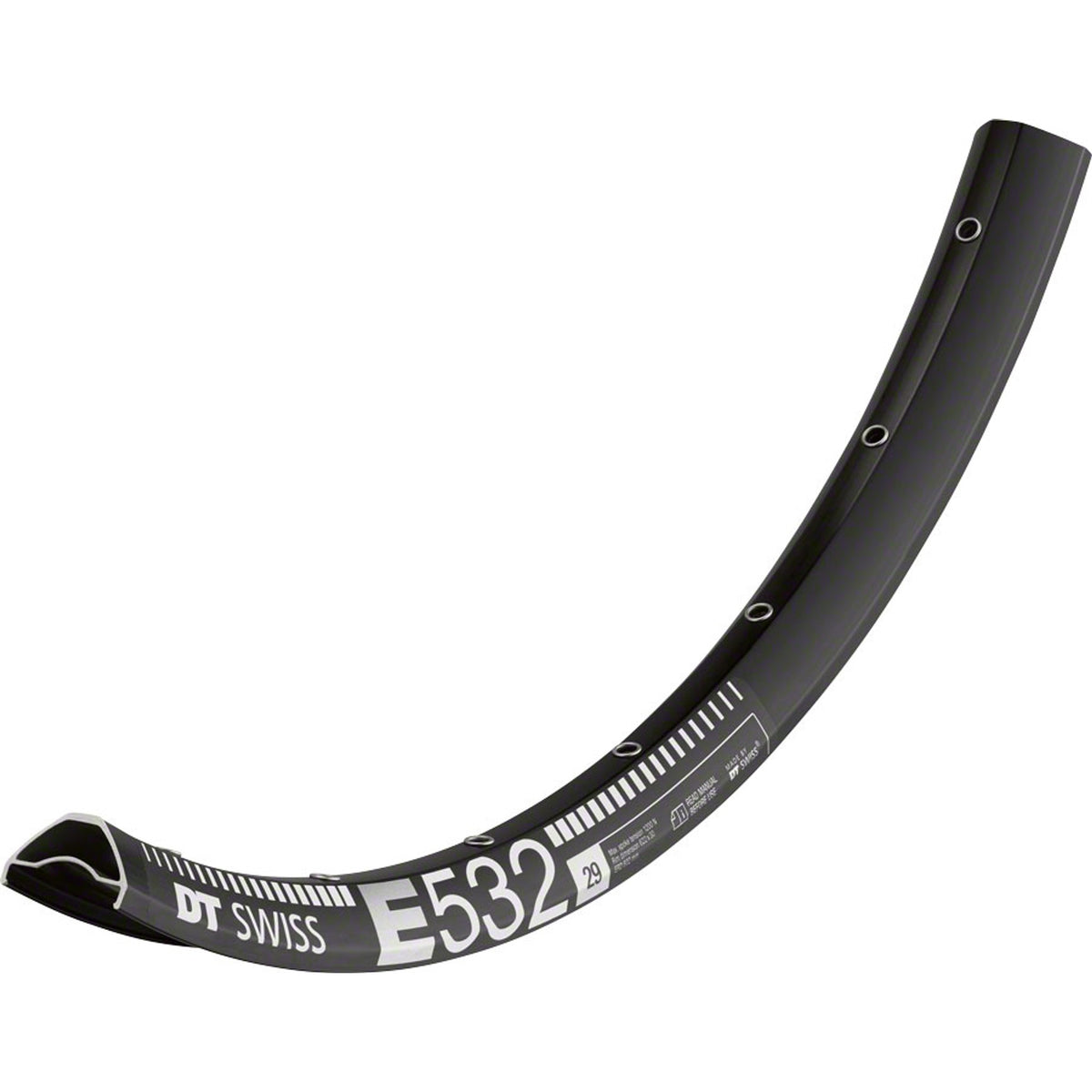 E 532 Rim - Disc - Tubeless Ready - Black