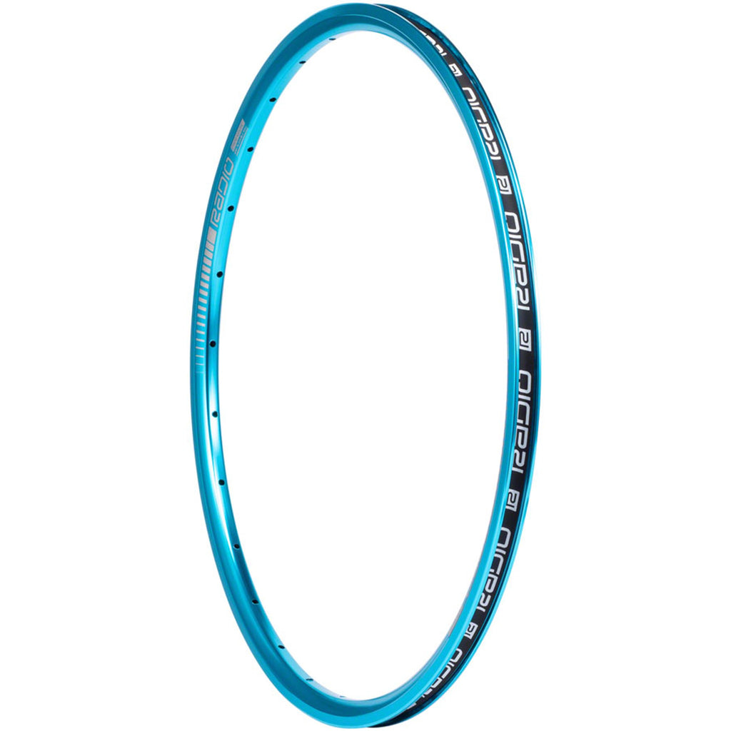 Raceline Clipper Junior Rim - 20", Cyan, 28H, Clincher
