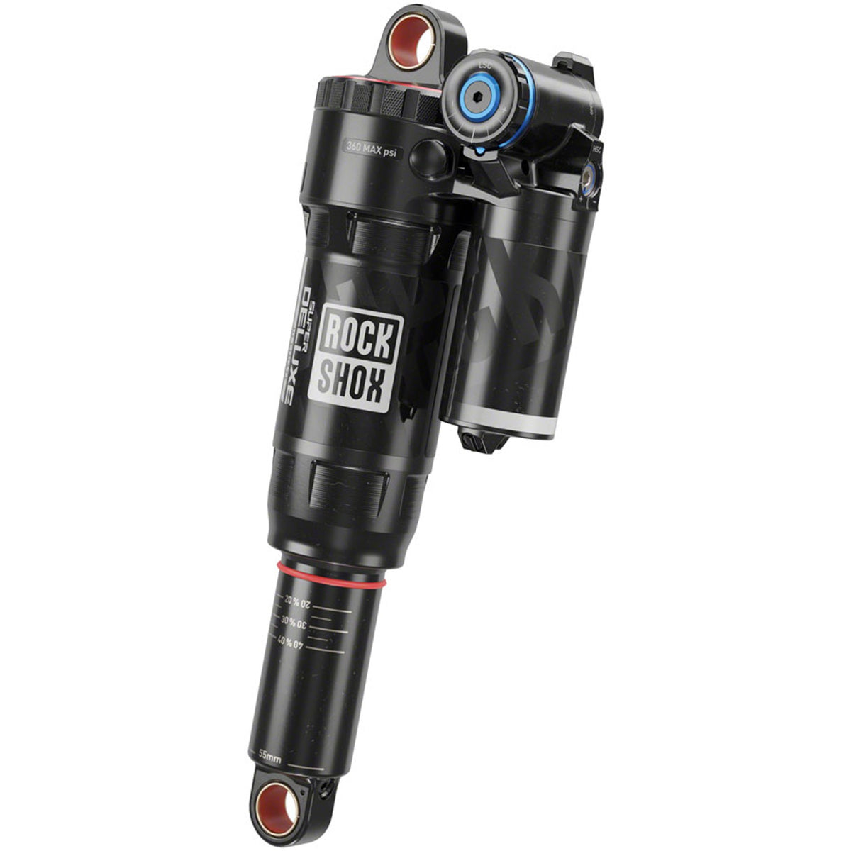 Super Deluxe Ultimate RC2T Rear Shock - C2 - Linear Air - 0 Neg/2 Pos Token - Reb 55 - Comp 30 - L/O4
