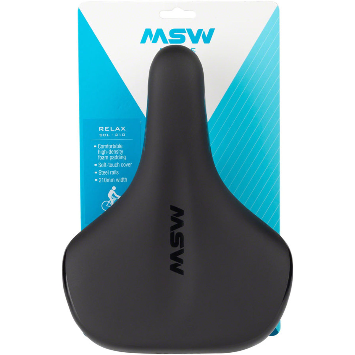 Relax Saddle - Steel - Black