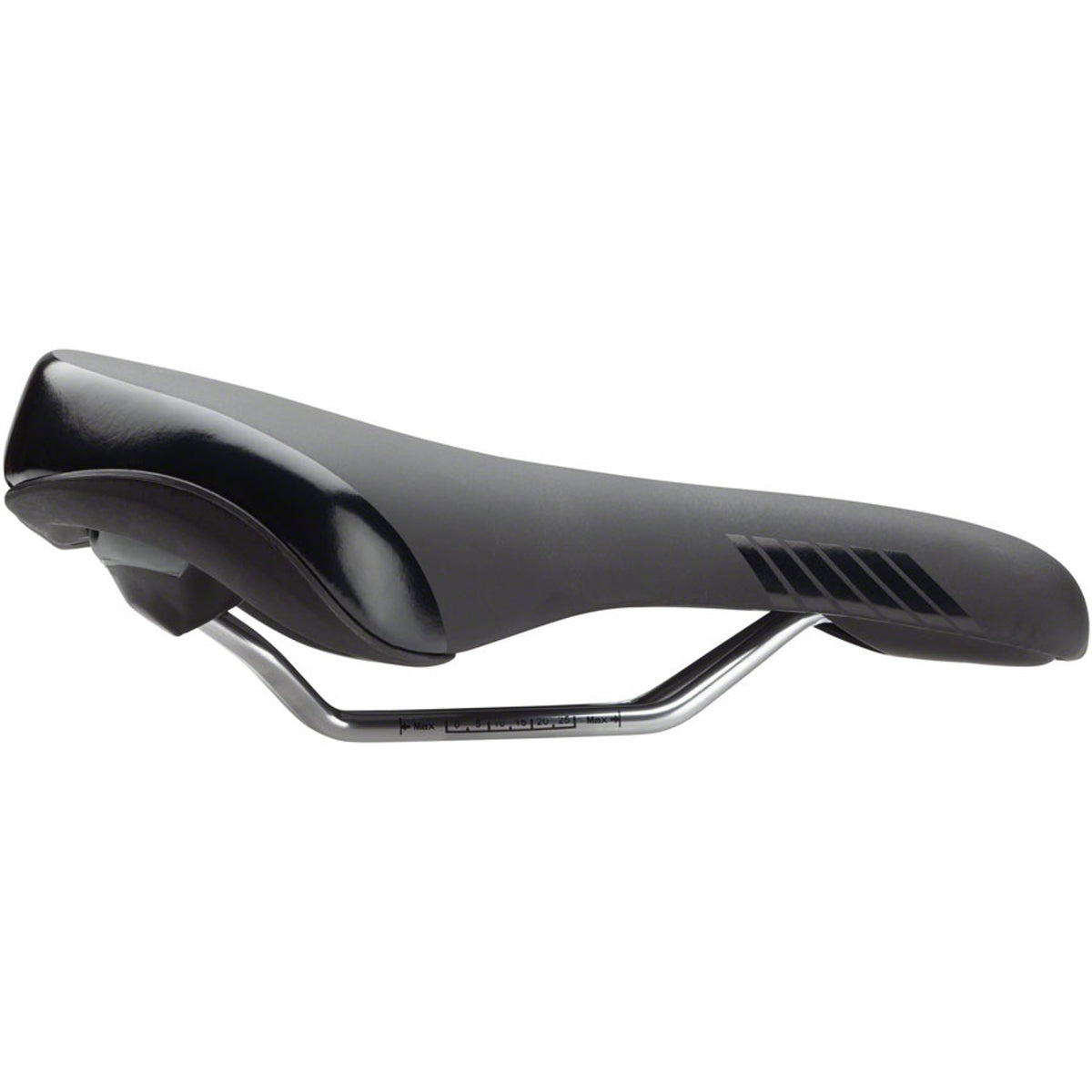 Relax Saddle - Steel - Black