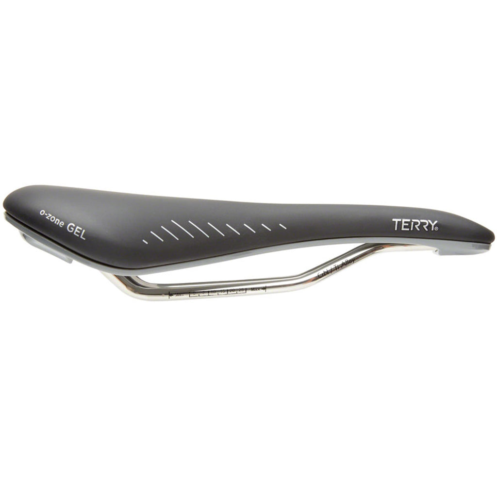 Raven Ti Gel Saddle - Titanium, Black