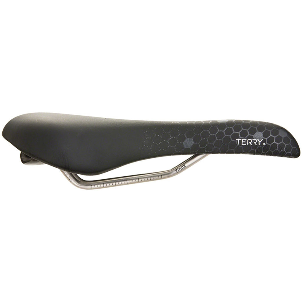 Fly Ti Gel Saddle - Titanium, Black/Gray, Men's