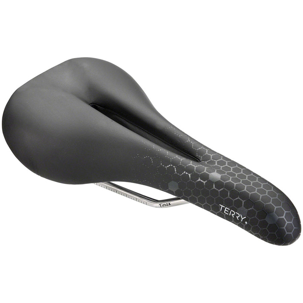 Fly Ti Gel Saddle - Titanium, Black/Gray, Men's