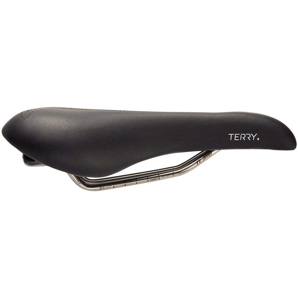 Butterfly Ti Gel+ Saddle - Titanium, Black, Women's