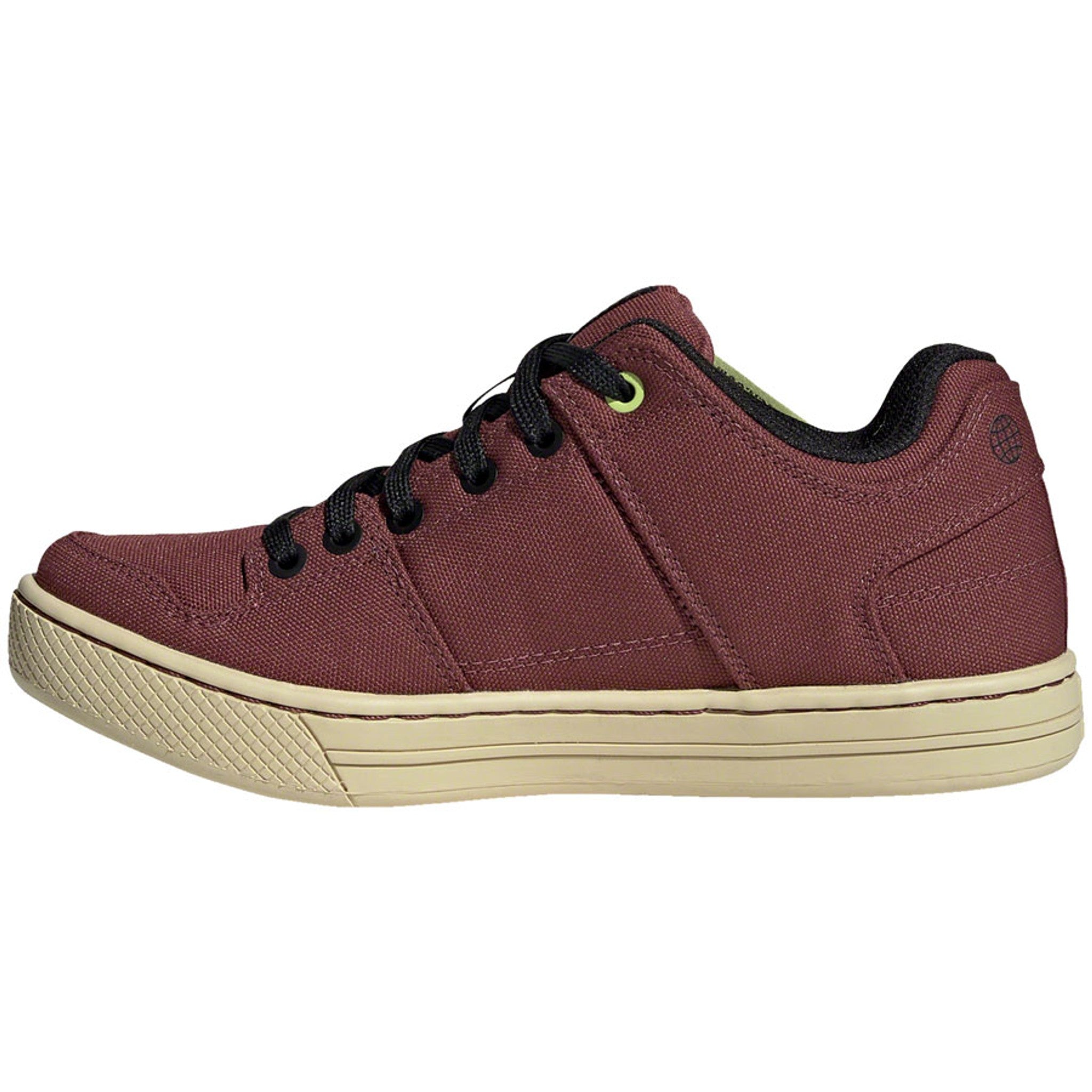 Freerider Canvas Flat Shoes - Women's, Quiet Crimson/Core Black/Pulse Lime