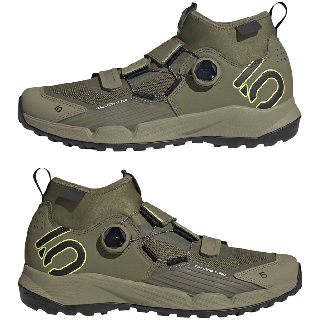 Trailcross Pro Mountain Clipless Shoes - Men's, Green/Black/Green
