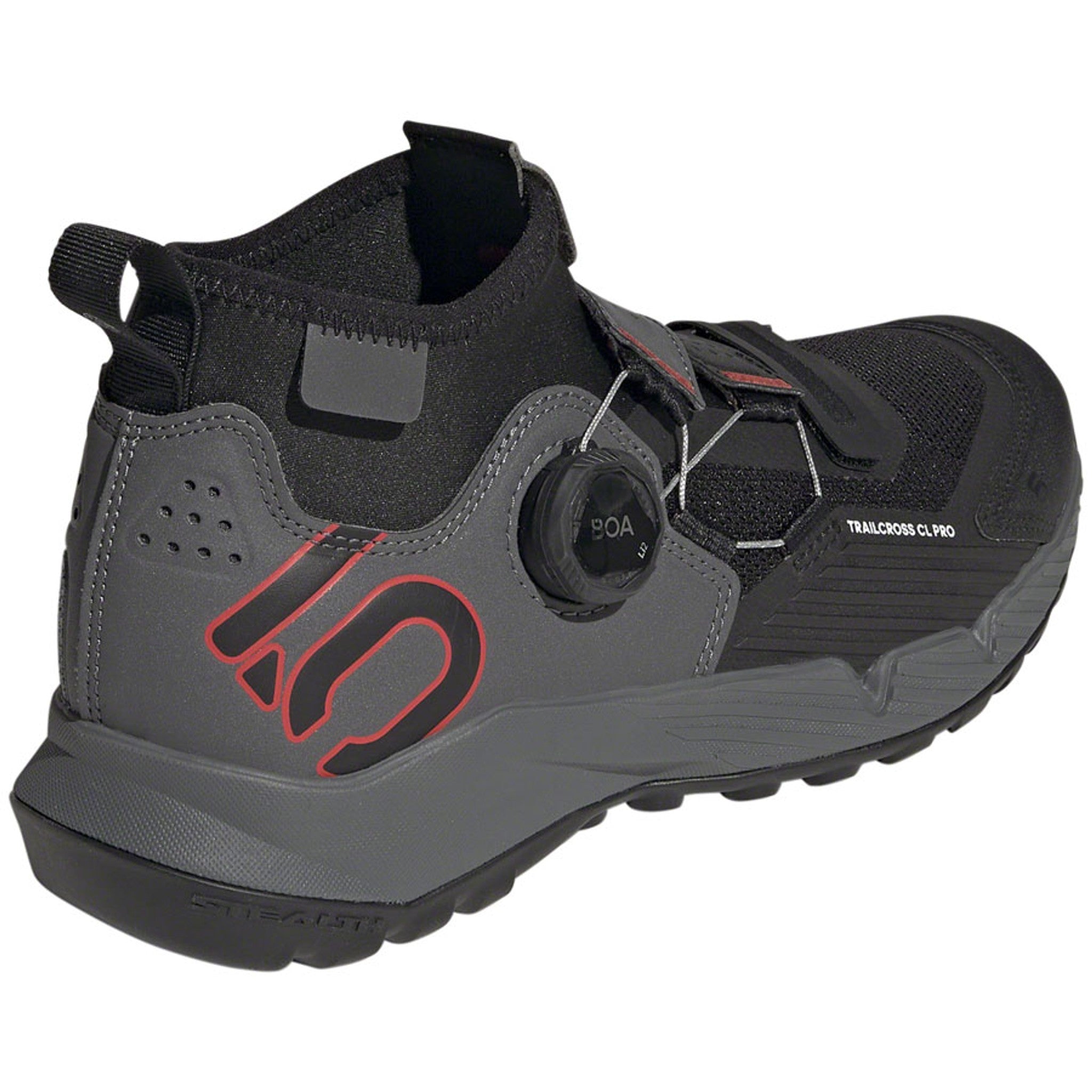 Trailcross Pro Mountain Clipless Shoes - Women's, Gray Five/Core Black/Red