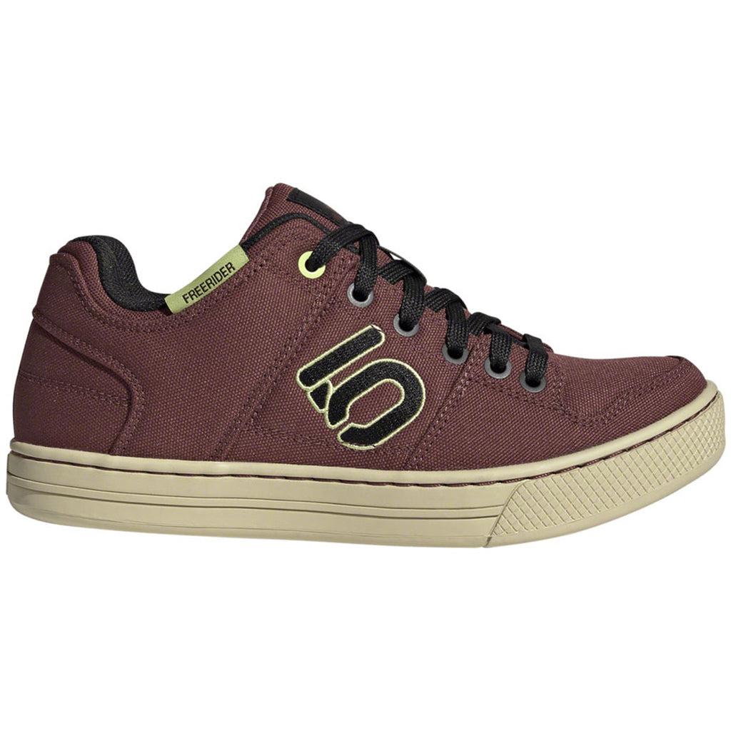 Freerider Canvas Flat Shoes - Women's, Quiet Crimson/Core Black/Pulse Lime